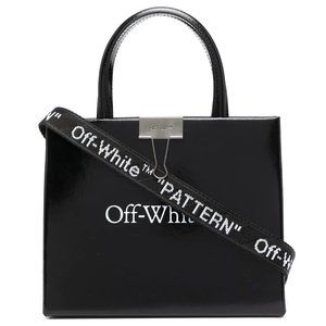NEW Off-White Virgil Abloh Black Mini Logo Leather Crossbody Shoulder Bag